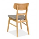 Стул SIGNAL CD-61 tap. 40 серый/дуб